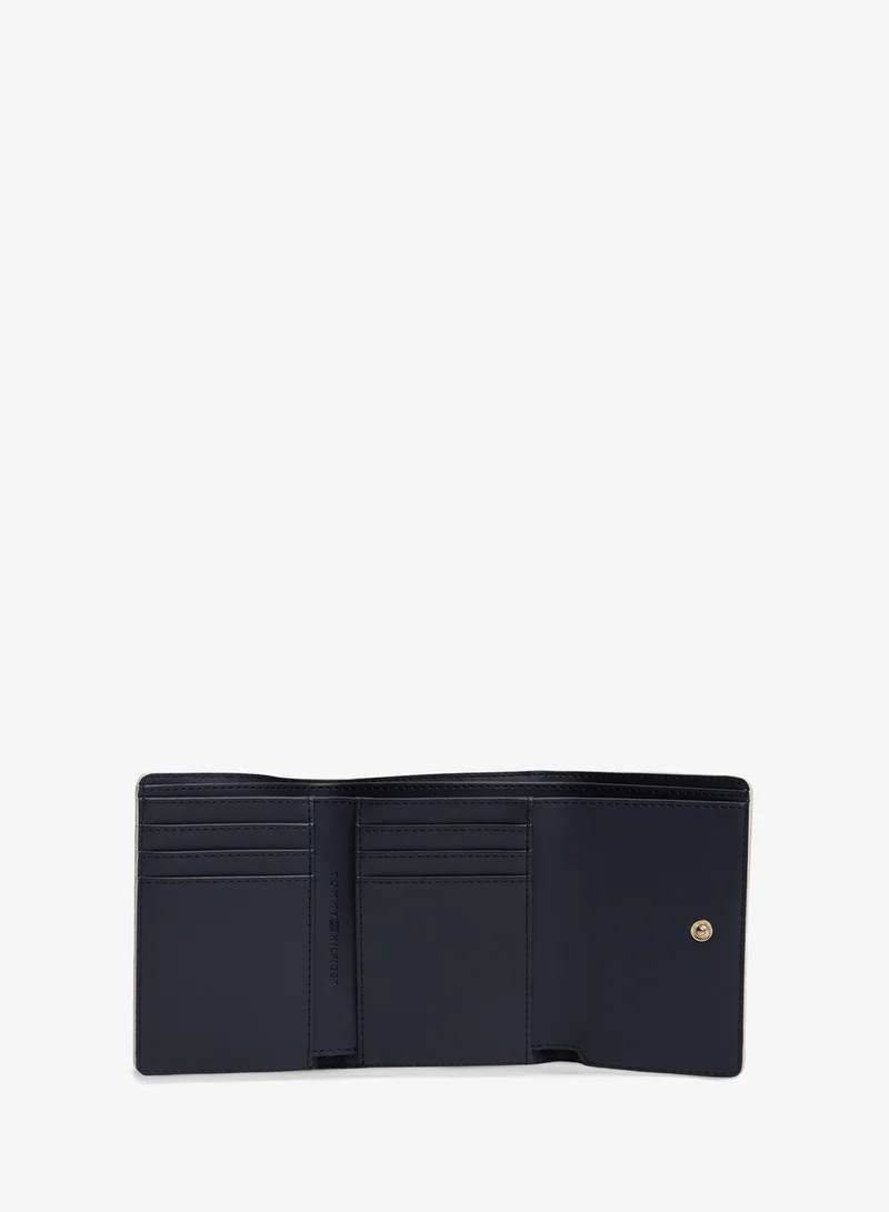 TOMMY HILFIGER  Icon Debossed Trifold Wallet for Women | Best Price UAE